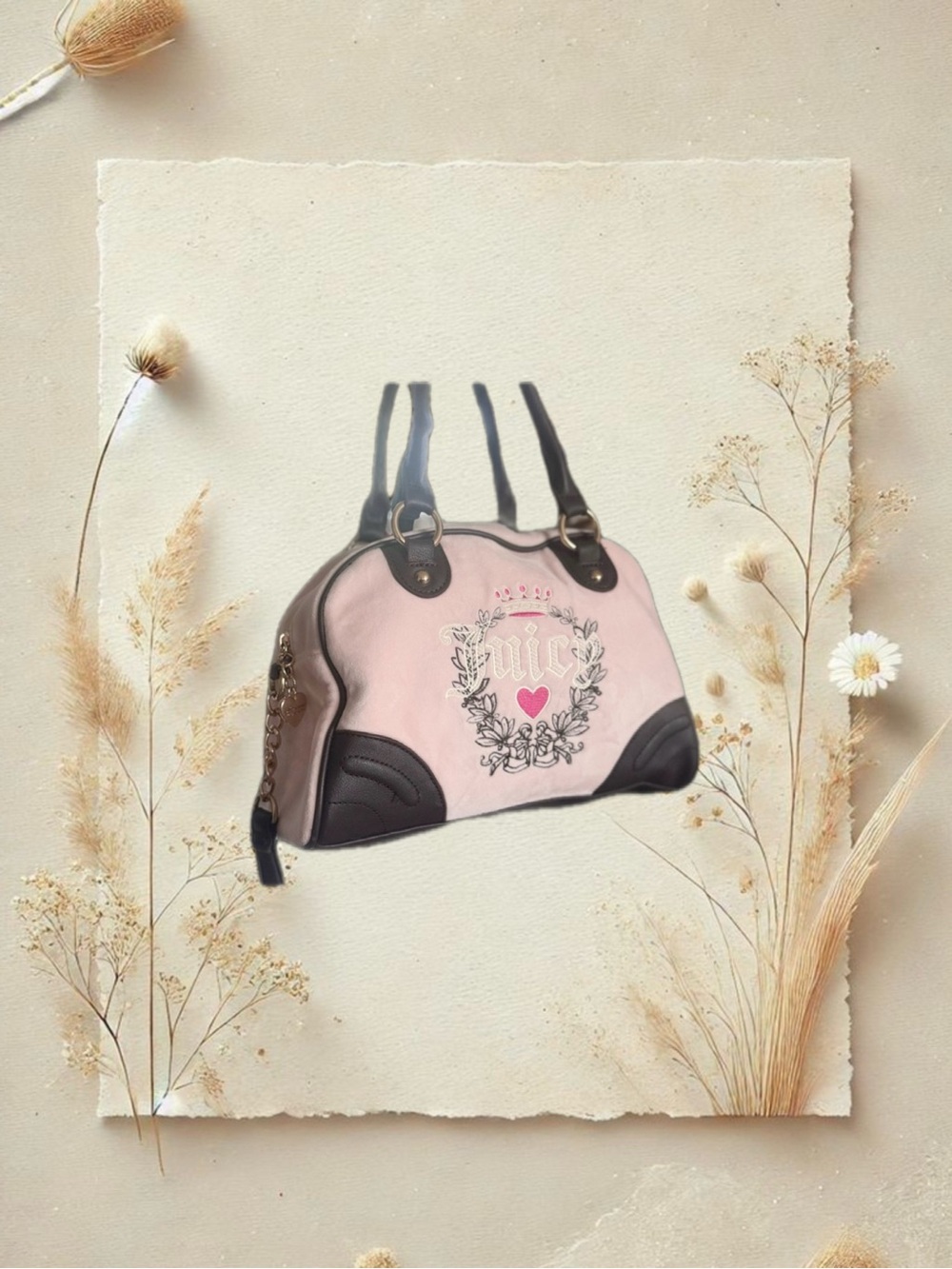 Juicy Couture Bowler Bag — Shoulder/Crossbody, EXCELLENT Pre-Owned Condition